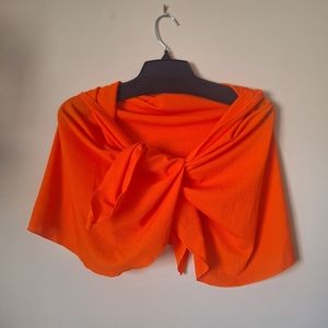 ⛱️ Swim Wrap Cover Up Stretch Orange One Size by Rapz
